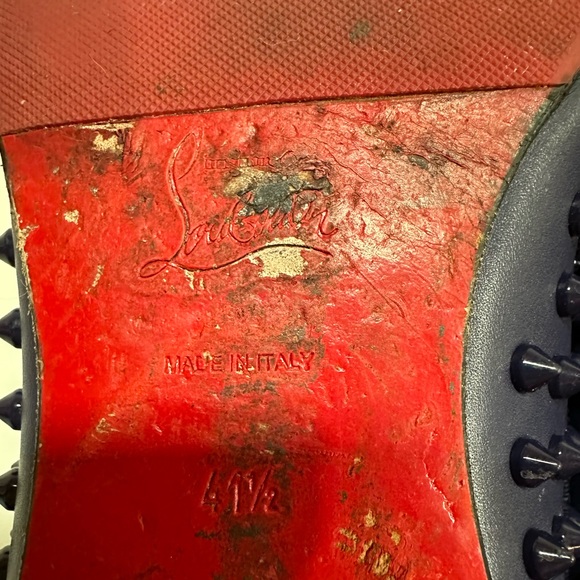 Christian Louboutin Dandelion Spikes Leather Loafers - Picture 8 of 12